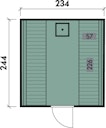 Vorschaubild Wolff Finnhaus Design Saunahaus Luago 2x2 Art 1