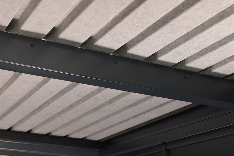 Wolff Finnhaus Premium Metall Gartenhaus Eirik 2424 Anthrazit