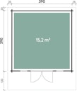 Vorschaubild Wolff Finnhaus Gartenhaus Hammerfest 70-C isolierverglast XL
