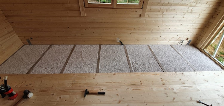 Fußboden Dämmungspaket für Gartenhäuser/Saunahäuser von 6-9 m² Innenfläche
