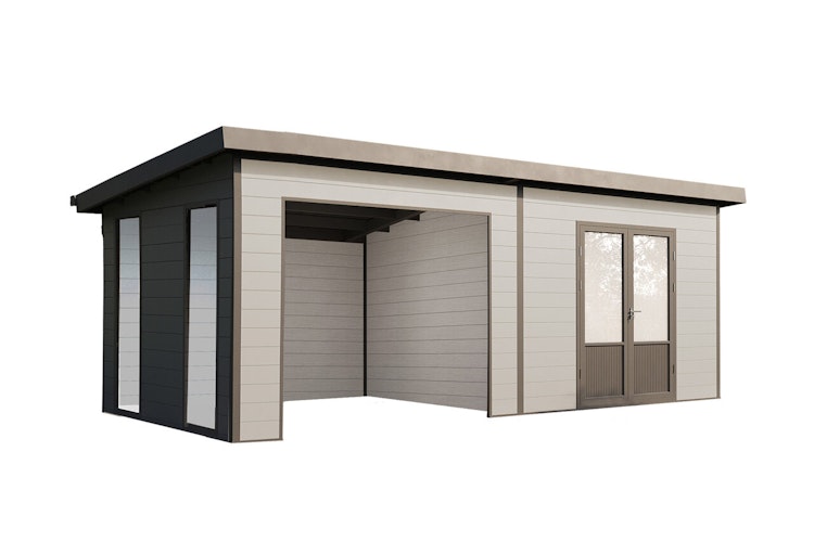 Wolff Finnhaus WPC Gartenhaus Tona 5024 mit Wandpaket - 28 mm Wolff Finnhaus WPC Gartenhaus Tona 5024 mit Wandpaket - 28 mm