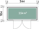 Vorschaubild Wolff Finnhaus Premium Geräteschrank 20-A/B/C/D