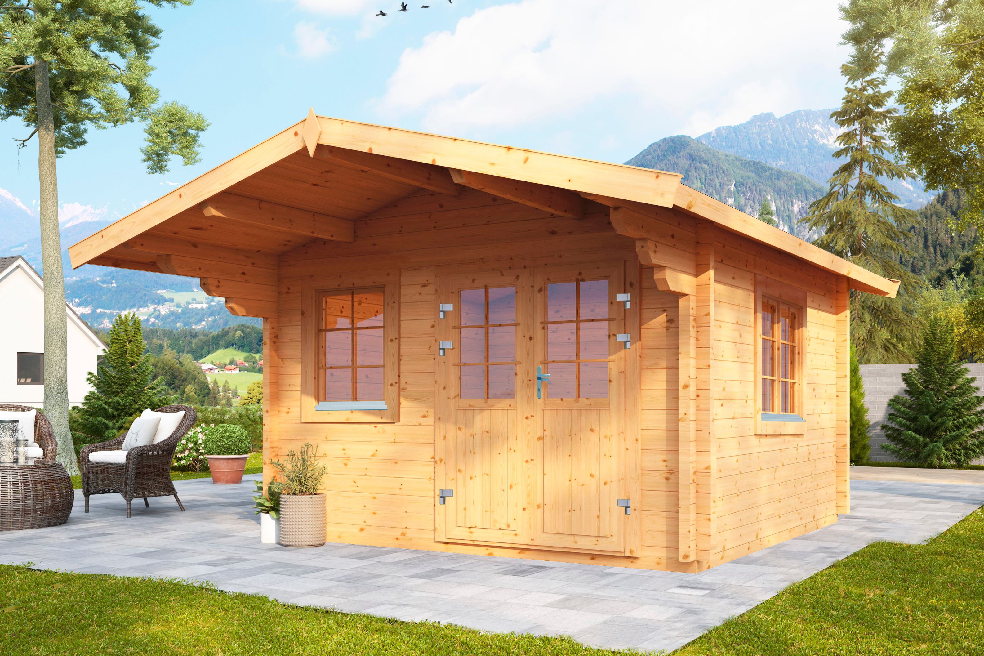 Wolff Finnhaus Gartenhaus Nova 70 XL
