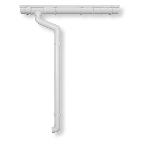 Kunststoff Dachrinnenset 382A für Pavillons (6 Ecken)