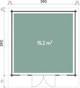 Vorschaubild Wolff Finnhaus Gartenhaus Trondheim 44-C isolierverglast XL