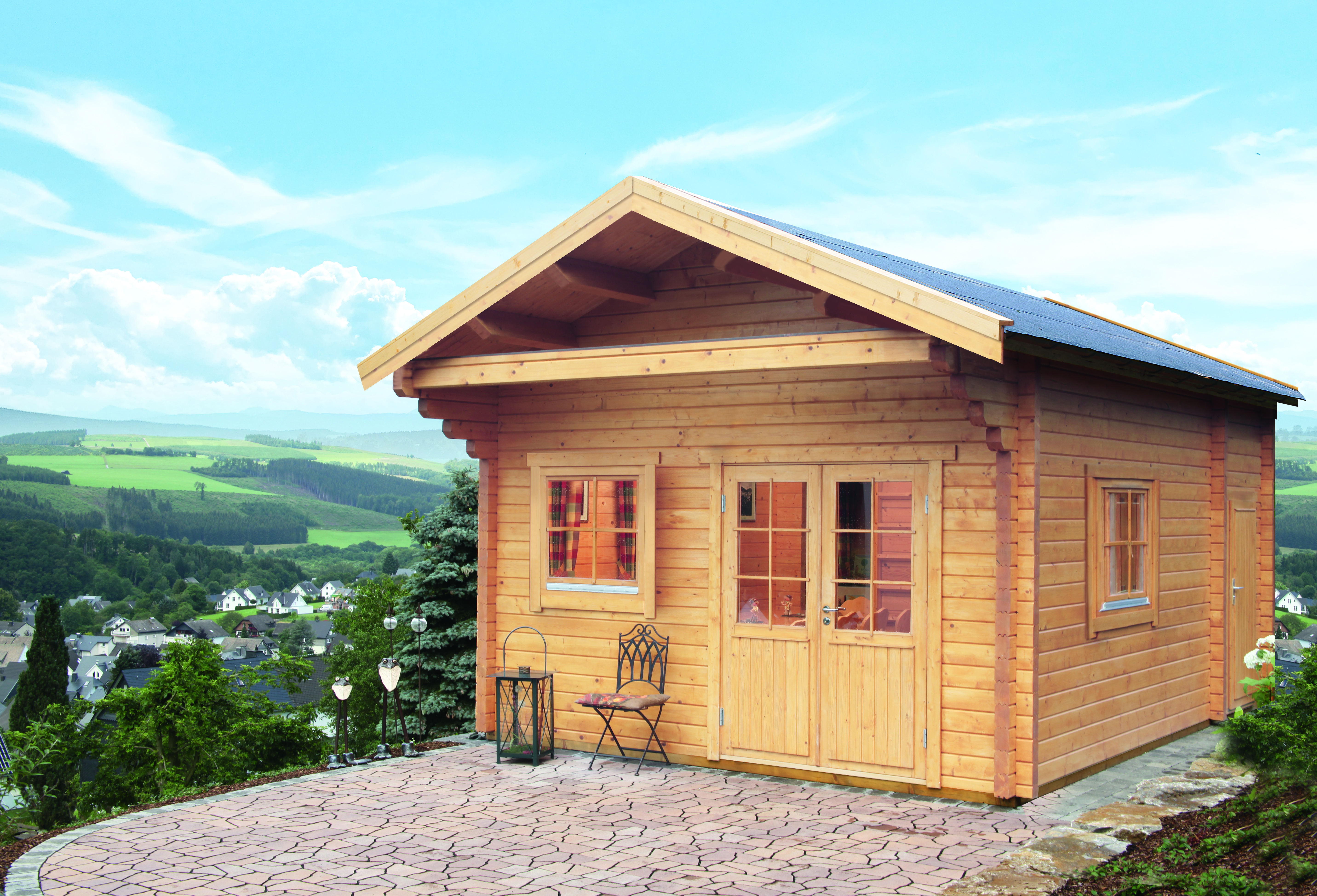 Wolff Finnhaus Gartenhaus Ferienhaus Göteborg 70-B Klassik/Modern