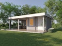 Vorschaubild Wolff Finnhaus Gartenhaus Gunda 7228 inkl. Anbaudach - 40 mm 