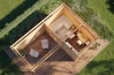 Vorschaubild Wolff Finnhaus Gartenhaus Hermosa 6848 - 70 mm 