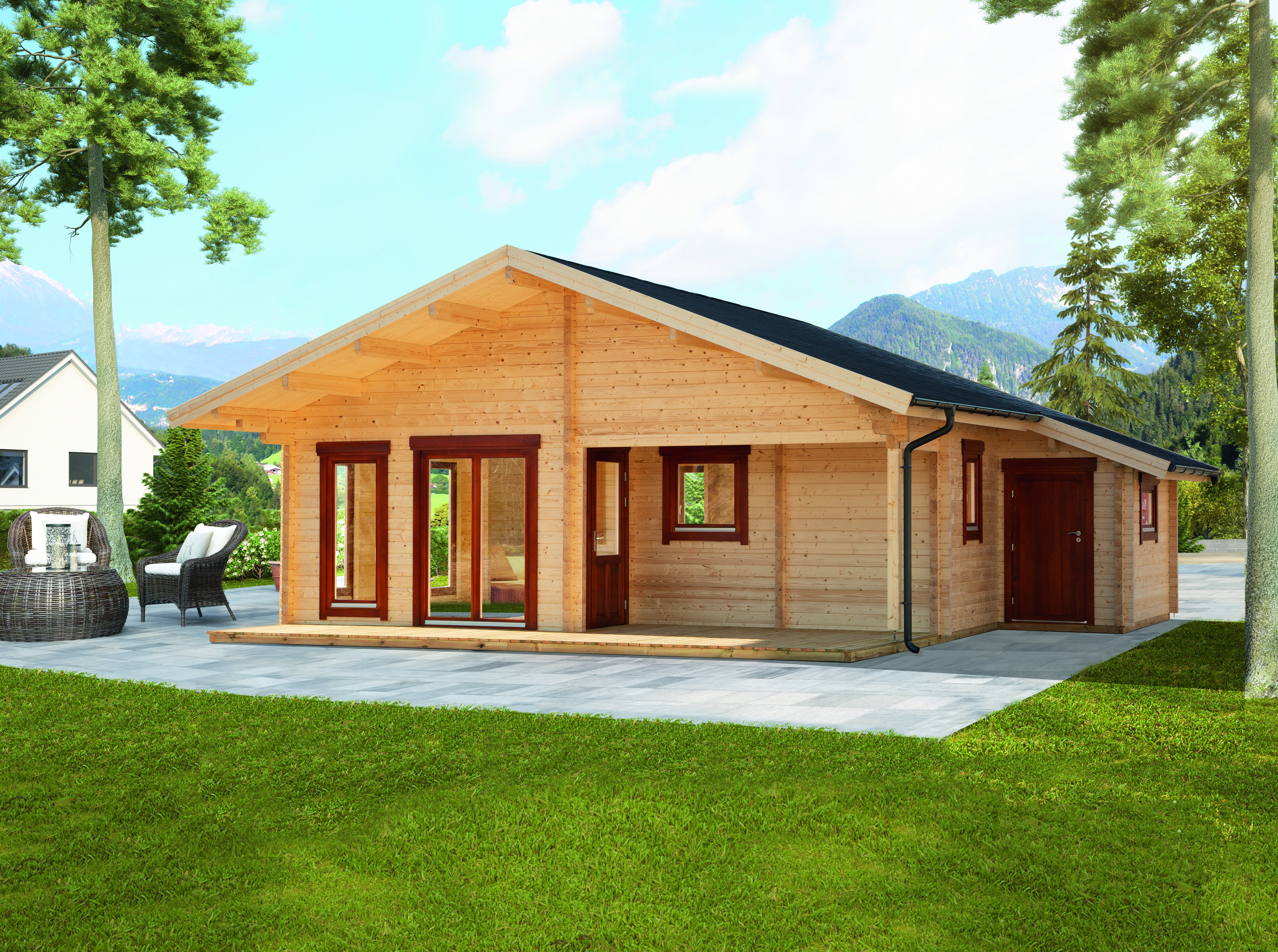 Wolff Finnhaus Gartenhaus Ferienhaus Odenwald 92-B