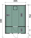 Vorschaubild Wolff Finnhaus Saunafass Fasssauna 330 (2-Raum)