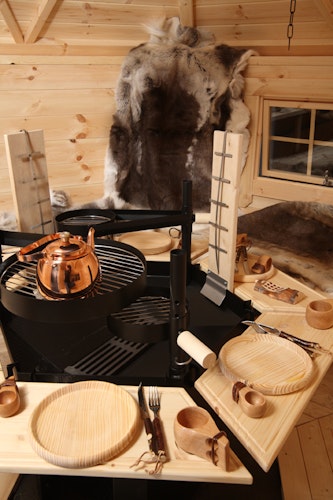 Wolff Finnhaus Grillkota 9 de luxe mit Anbau