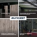 Vorschaubild Suncast Kunststoff-Gerätehaus Modernist mit Schiebetür – stahlverstärkt (Woodland)