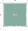 Vorschaubild Wolff Finnhaus Gartenhaus Nordkap 70-A/B/C/D/F/G/L/M isolierverglast XL