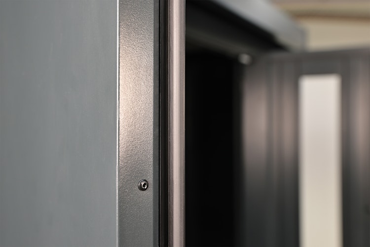 Wolff Finnhaus Premium Metall Gartenhaus Eirik 2424 Anthrazit