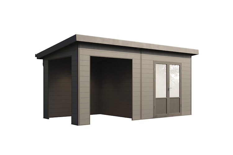 Wolff Finnhaus WPC Gartenhaus Tona 5024 - 28 mm