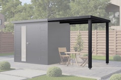 Wolff Finnhaus Terrasse 2320 Anthrazit für Metall Gartenhäuser Ulrik & LinneaZubehörbild