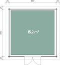 Vorschaubild Wolff Finnhaus Gartenhaus Malmö 44-C isolierverglast XL