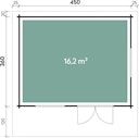 Vorschaubild Wolff Finnhaus Gartenhaus Nordkap 44-D/F/M isolierverglast XL