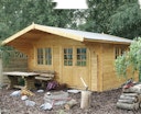 Vorschaubild Wolff Finnhaus Gartenhaus Nordkap 44-D/F/M isolierverglast