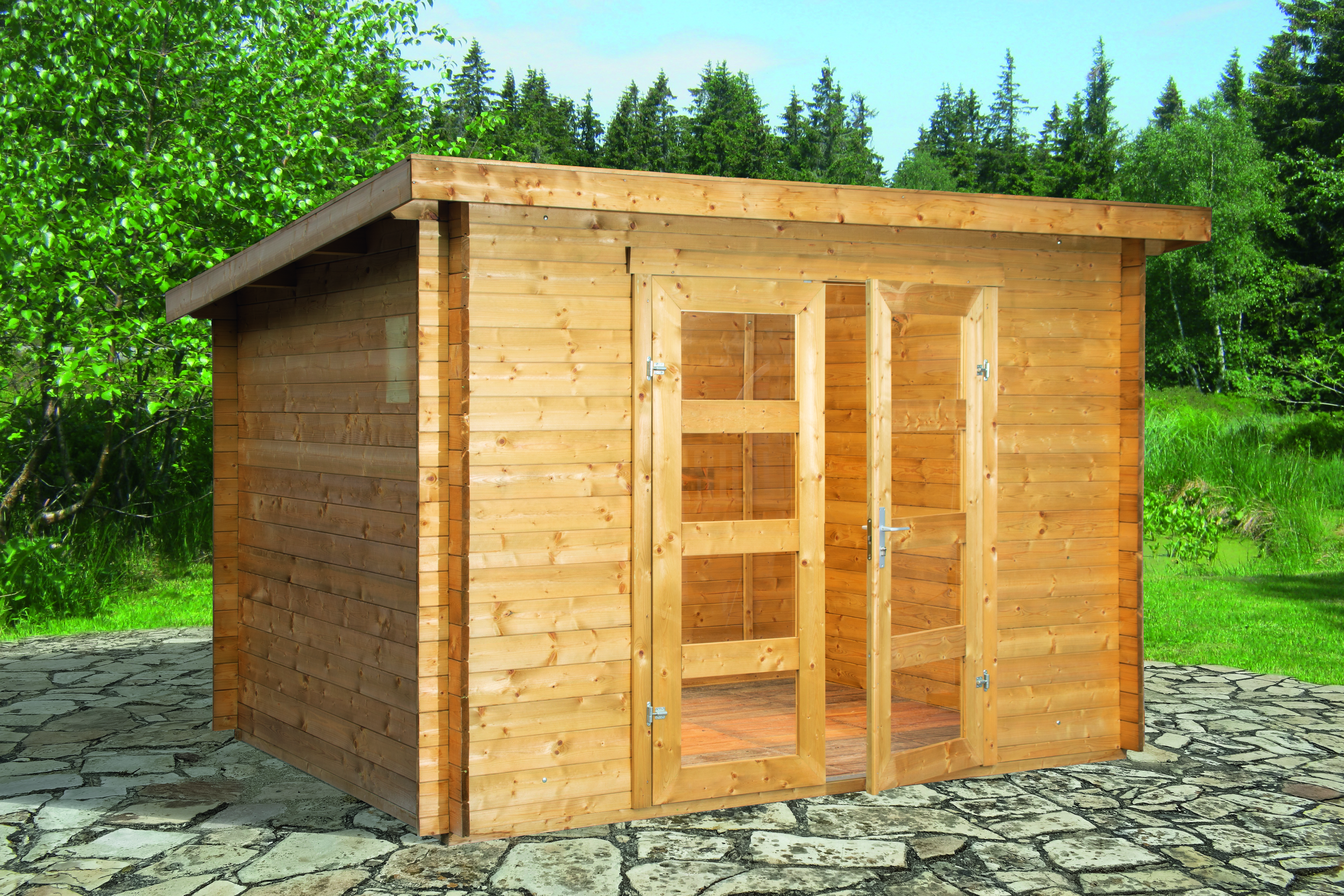 Wolff Finnhaus Gartenhaus Gent A - Aktionsmodell