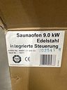 Vorschaubild B-Ware Karibu 9 kW Saunaofen finnisch anthrazit mit integrierter Steuerung (ohne Steine)