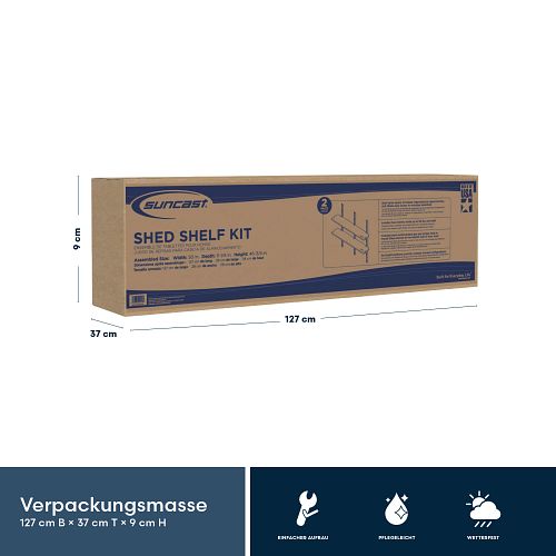 Suncast Wandregal-Set (2 St. Regalböden)