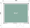 Vorschaubild Wolff Finnhaus Gartenhaus Nordkap 70-A/B/C/D/F/G/L/M isolierverglast XL