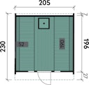 Vorschaubild Wolff Finnhaus Saunafass Fasssauna 230