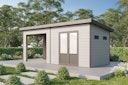 Vorschaubild Wolff Finnhaus WPC Gartenhaus Tona 6024 - 28 mm