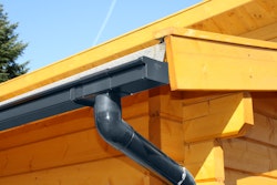 Kunststoff Dachrinnenset 202B für Gartenhäuser anthrazit
