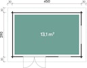 Vorschaubild Wolff Finnhaus Gartenhaus Flachdachhaus Lille B - Aktionsmodell