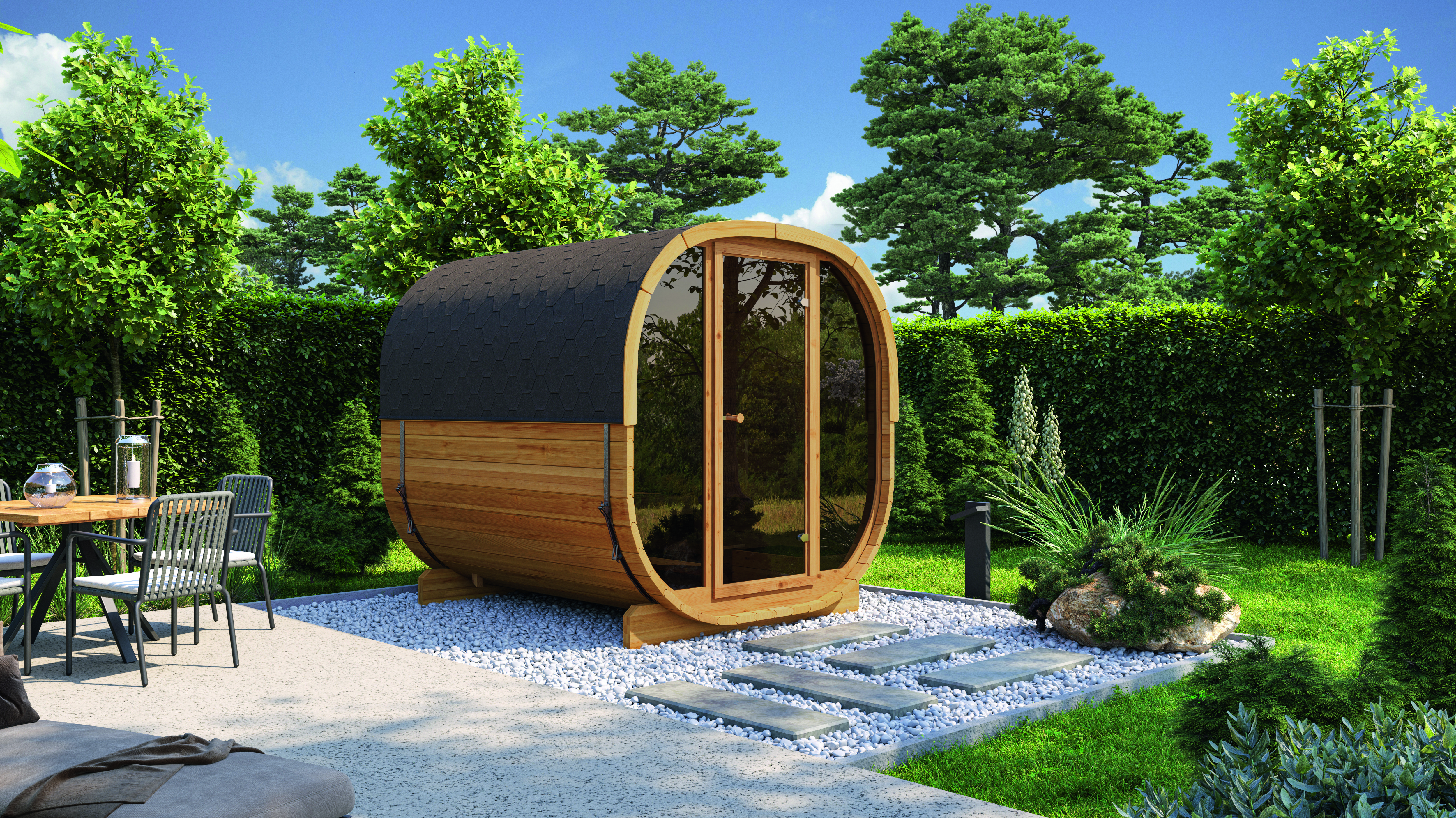 Wolff Finnhaus Cube Saunafass 230 Art 2