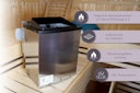 Vorschaubild Karibu 9 kW Bio-Kombiofen Saunaofen anthrazit inkl. Steuergerät EASY schwarz - Sparset