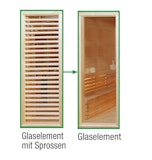 Wolff Finnhaus Sauna Paradiso: Tausch Glasement mit Sprossen in Glaselement ohne Sprossen Wolff Finnhaus Sauna Paradiso: Tausch Glasement mit Sprossen in Glaselement ohne SprossenZubehörbild