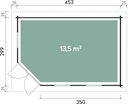 Vorschaubild Wolff Finnhaus Gartenhaus 5-Eckhaus Maja 40-B / 1-Raum