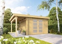 Vorschaubild Wolff Finnhaus Gartenhaus Pulti 34-B  Typ 5 mit 150 cm Seitendach A
