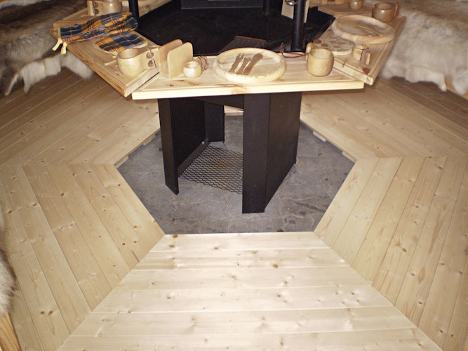 Wolff Finnhaus Grillkota 9 de luxe inkl. Grillanlage und Lapplandpaket (C)
