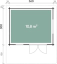 Vorschaubild Wolff Finnhaus Gartenhaus Nordkap 70-A/B/C/D/F/G/L/M isolierverglast