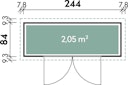 Vorschaubild Wolff Finnhaus Premium Geräteschrank 20-A/B/C/D