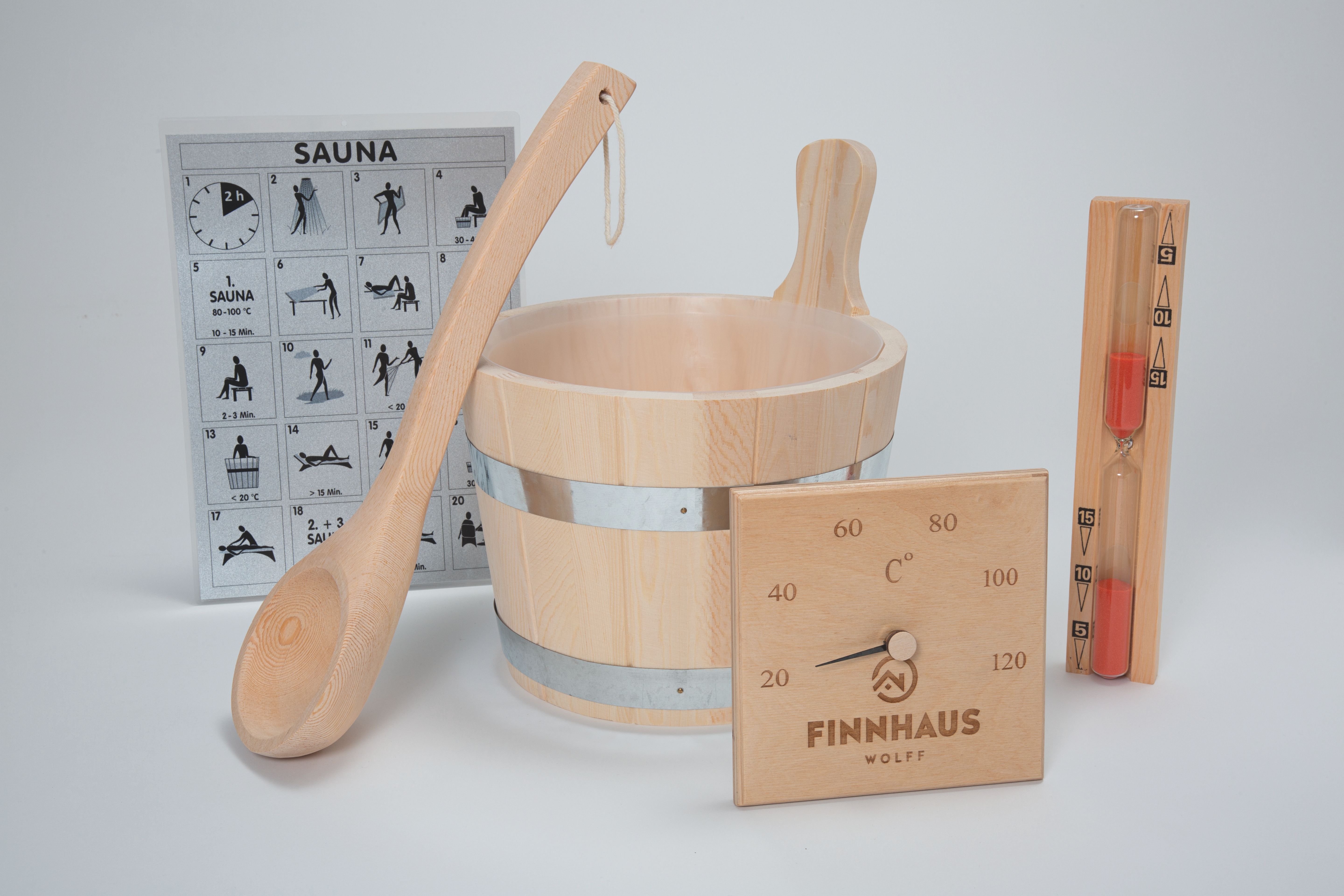 Wolff Finnhaus  Saunaset 5-teilig aus Holz 