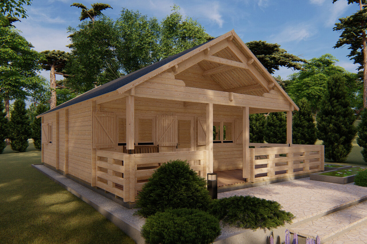 Wolff Finnhaus Ferienhaus Grimstad 48 - 68 mm