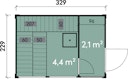Vorschaubild Wolff Finnhaus Saunahaus Paradiso 3x2 (1-Raum/2-Raum)