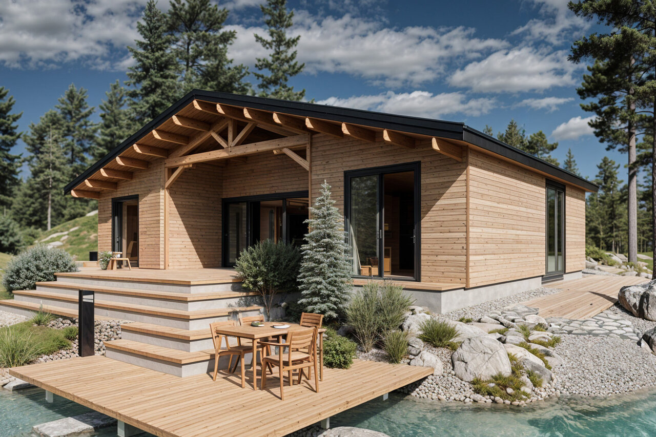 Wolff Finnhaus Ferienhaus Egersund 96 - 68 mm