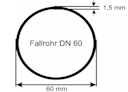 Vorschaubild Fallrohrbogen 68° DN 60 braun (1 Stück)