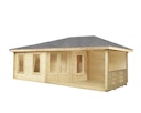 Vorschaubild Wolff Finnhaus Gartenhaus Anna 40-A/1+2-Raum mit 250 cm Terrasse 