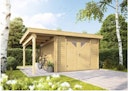 Vorschaubild Wolff Finnhaus Gartenhaus Gerätehaus Pulti 34-B  Typ 4 mit 150 cm Seitendach A
