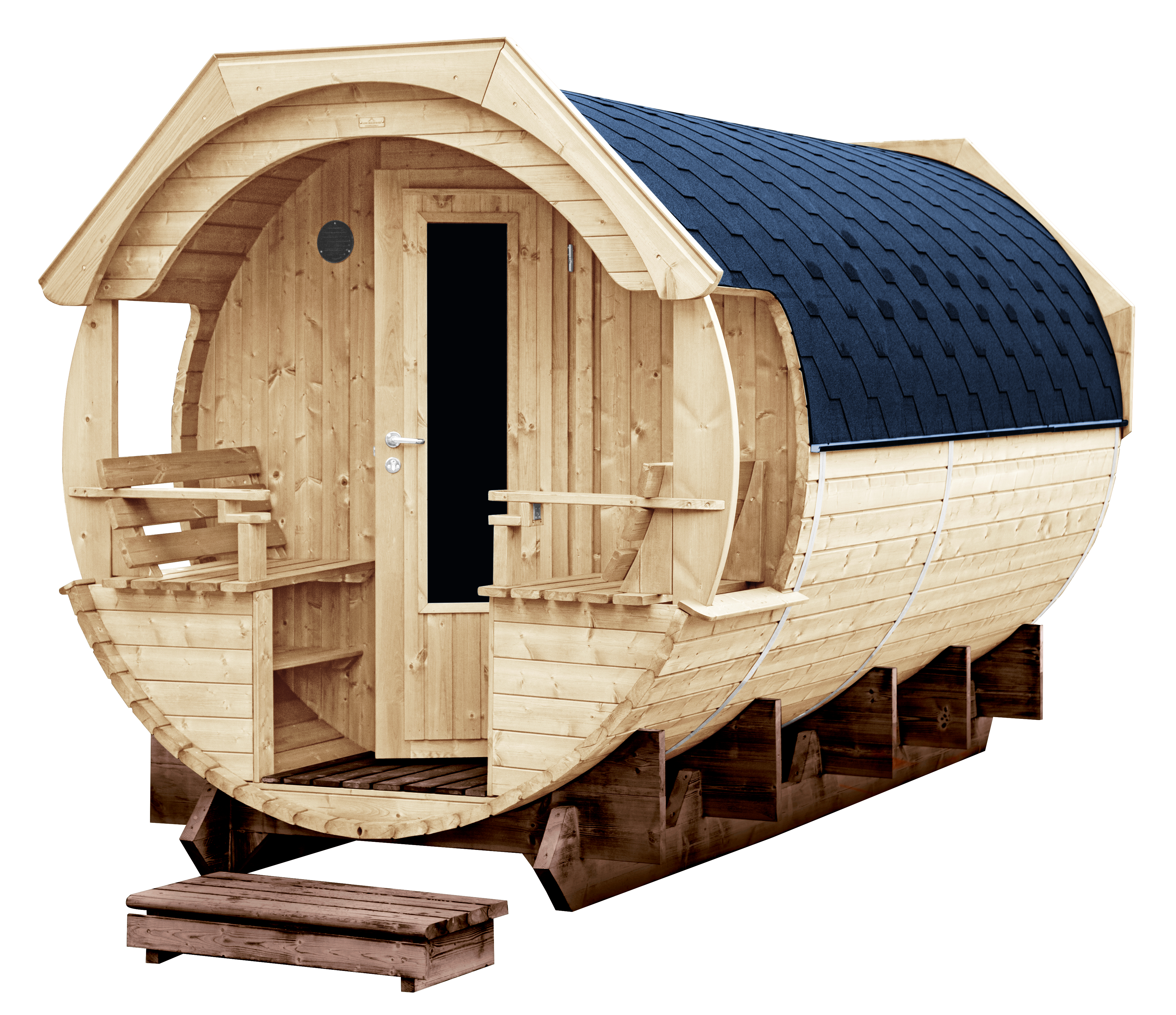 Wolff Finnhaus Premium Saunafass Svenja 1 naturbelassen