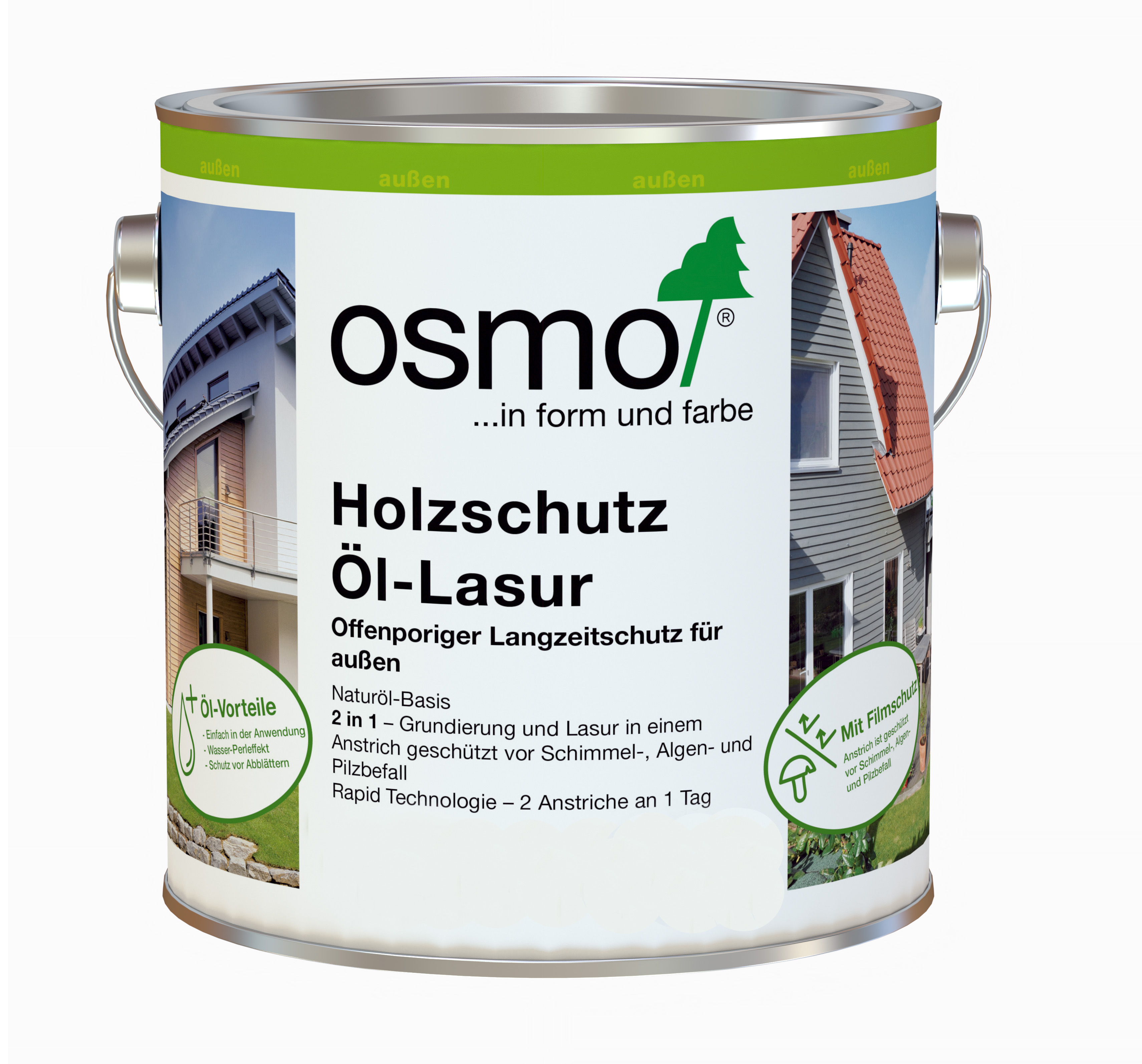 Osmo Holzschutz Öl-Lasur für Außenbereich in Wunschfarbton (Farbmischservice)