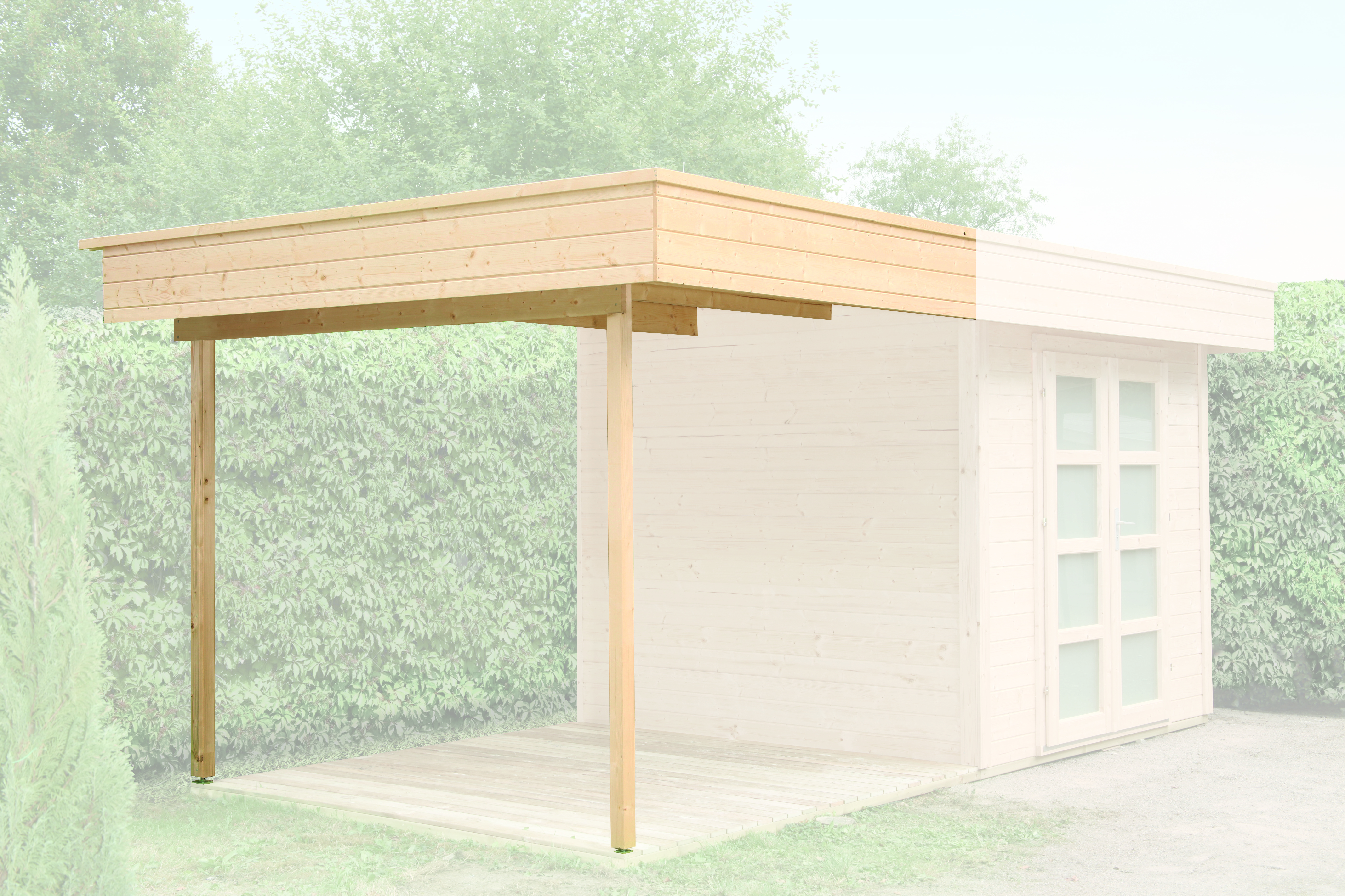 Wolff Finnhaus Varianta - Seitendach-Set Breite 250 cm