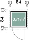 Vorschaubild Wolff Finnhaus Premium Geräteschrank 20-A/B/C/D